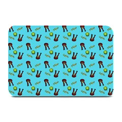 School Girl Pattern Blue Plate Mats by snowwhitegirl