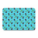 School Girl Pattern Blue Plate Mats 18 x12  Plate Mat