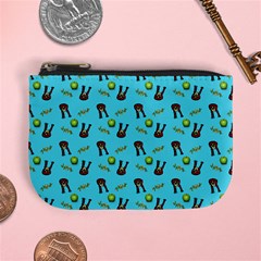 School Girl Pattern Blue Mini Coin Purse by snowwhitegirl