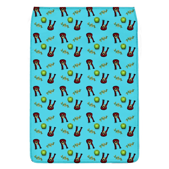 School Girl Pattern Blue Removable Flap Cover (L)