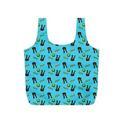 School Girl Pattern Blue Full Print Recycle Bag (s) by snowwhitegirl