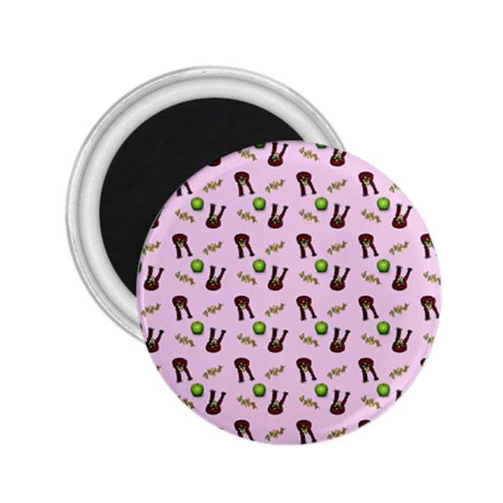 School Girl Pattern Pink 2.25  Magnets