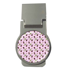 School Girl Pattern Pink Money Clips (round)  by snowwhitegirl