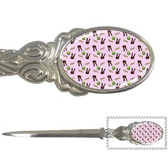 School Girl Pattern Pink Letter Opener