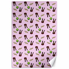 School Girl Pattern Pink Canvas 20  x 30  