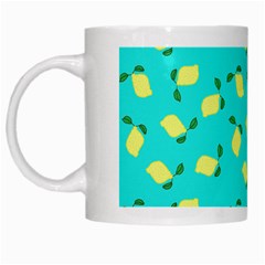 Lemons Blue White Mugs by snowwhitegirl