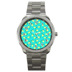 Lemons Blue Sport Metal Watch