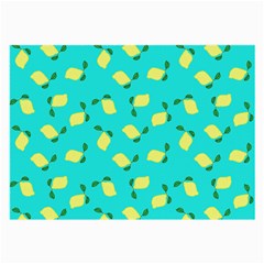 Lemons Blue Large Glasses Cloth (2-Side)