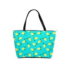 Lemons Blue Classic Shoulder Handbag