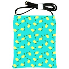 Lemons Blue Shoulder Sling Bag