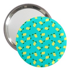 Lemons Blue 3  Handbag Mirrors