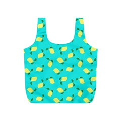 Lemons Blue Full Print Recycle Bag (S)