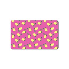 Lemons Pink Magnet (name Card)