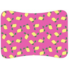 Lemons Pink Velour Seat Head Rest Cushion