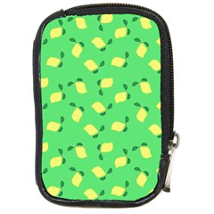 Lemons Green Compact Camera Leather Case by snowwhitegirl