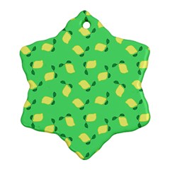 Lemons Green Ornament (snowflake)