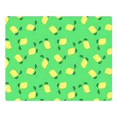 Lemons Green Double Sided Flano Blanket (large)  by snowwhitegirl