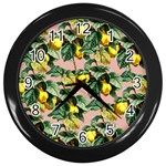 Fruit Branches Wall Clock (Black) Front