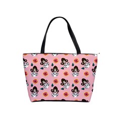 Girl With Dress  Pink Classic Shoulder Handbag by snowwhitegirl