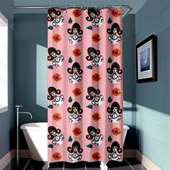 Girl With Dress  Pink Shower Curtain 36  X 72  (stall)  by snowwhitegirl