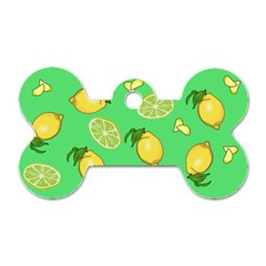 Lemons And Limes Dog Tag Bone (two Sides) by snowwhitegirl