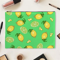 Lemons And Limes Cosmetic Bag (xl) by snowwhitegirl