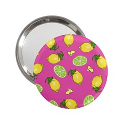 Lemons And Limes Pink 2.25  Handbag Mirrors