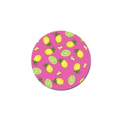 Lemons And Limes Pink Golf Ball Marker