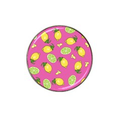 Lemons And Limes Pink Hat Clip Ball Marker