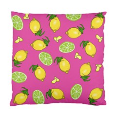 Lemons And Limes Pink Standard Cushion Case (Two Sides)