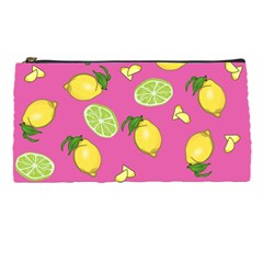 Lemons And Limes Pink Pencil Cases