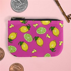 Lemons And Limes Pink Mini Coin Purse