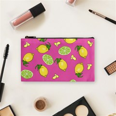 Lemons And Limes Pink Cosmetic Bag (Small)