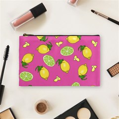 Lemons And Limes Pink Cosmetic Bag (Medium)