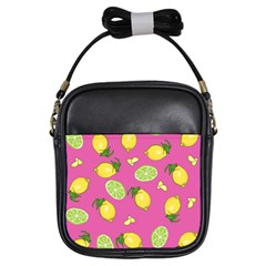 Lemons And Limes Pink Girls Sling Bag