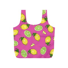 Lemons And Limes Pink Full Print Recycle Bag (s) by snowwhitegirl