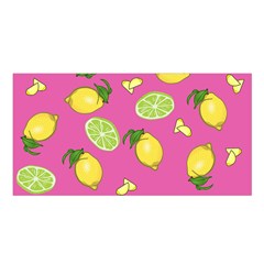 Lemons And Limes Pink Satin Shawl