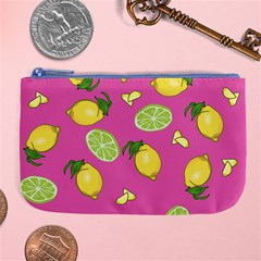 Lemons And Limes Pink Large Coin Purse