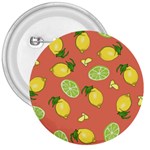 Lemons And Limes Peach 3  Buttons Front