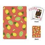 Lemons And Limes Peach Playing Card Back