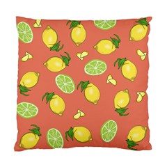 Lemons And Limes Peach Standard Cushion Case (one Side) by snowwhitegirl