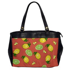 Lemons And Limes Peach Oversize Office Handbag by snowwhitegirl