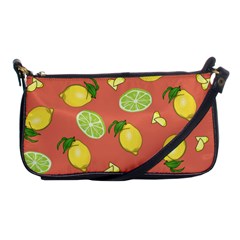 Lemons And Limes Peach Shoulder Clutch Bag by snowwhitegirl