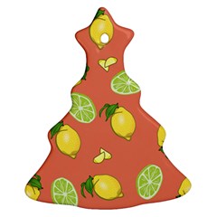 Lemons And Limes Peach Ornament (christmas Tree) 