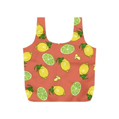 Lemons And Limes Peach Full Print Recycle Bag (s) by snowwhitegirl