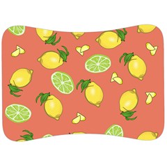 Lemons And Limes Peach Velour Seat Head Rest Cushion by snowwhitegirl