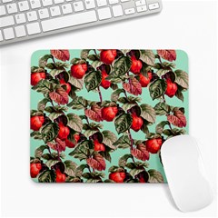 Fruit Branches Green Large Mousepads by snowwhitegirl