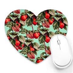 Fruit Branches Green Heart Mousepads by snowwhitegirl