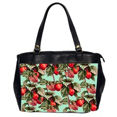 Fruit Branches Green Oversize Office Handbag (2 Sides) by snowwhitegirl