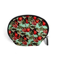 Fruit Branches Green Accessory Pouch (small) by snowwhitegirl